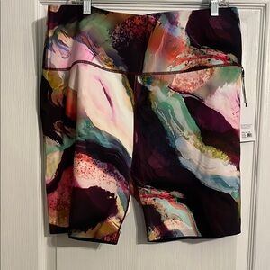 Knix Pink and Purple Essential Technical Shorts Tie-Dye NWT